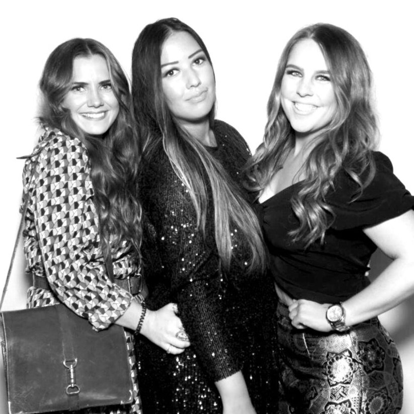 black and white images from Selfie pod hire from Photobomb