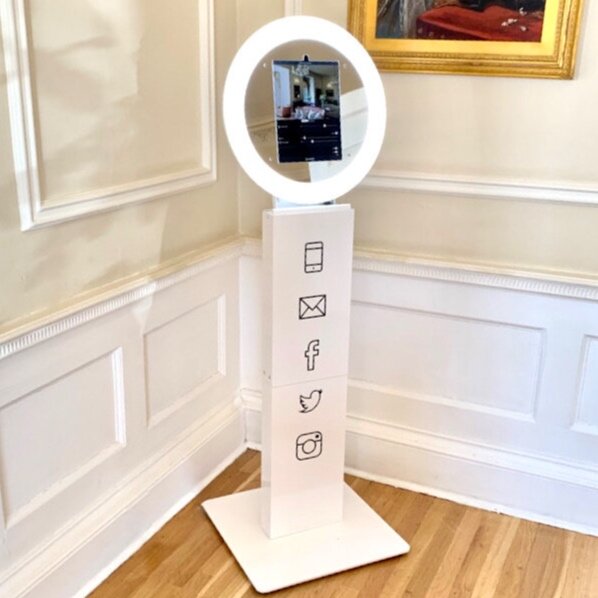 Selfie pod hire from Photobomb tucked in a corner